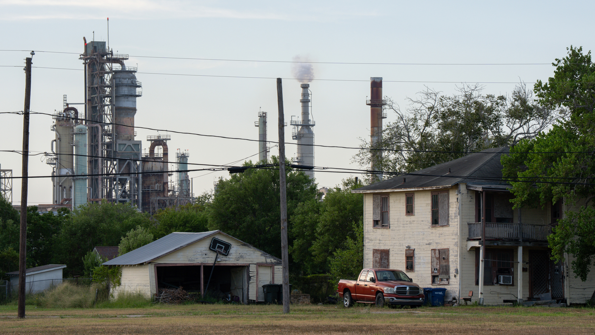 A house in the Hillcrest neighborhood is seen in Corpus Christi on Saturday, Aug. 22, 2026. Credit: Jon Shapley/Inside Climate News