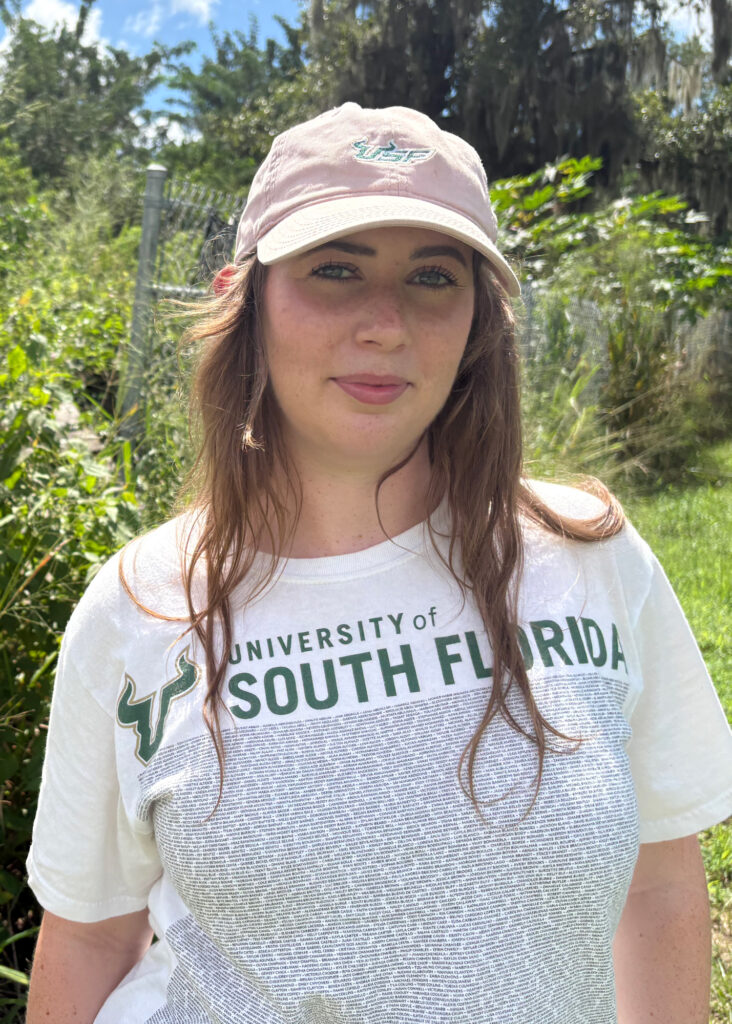Emily Walsh is a University of South Florida student whose thesis project is on Whitted. Credit: Amy Green/Inside Climate News