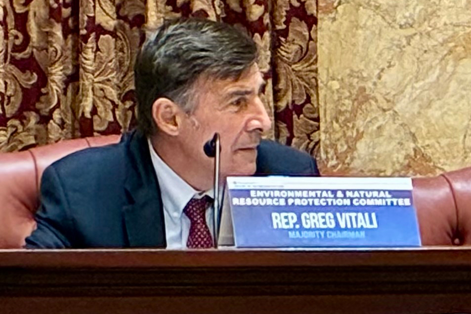 State Rep. Greg Vitali (center), a leading climate voice in Pennsylvania’s legislature for 34 years, will retire this year after losing a primary election in the spring. Credit: Kyle Bagenstose/Inside Climate News