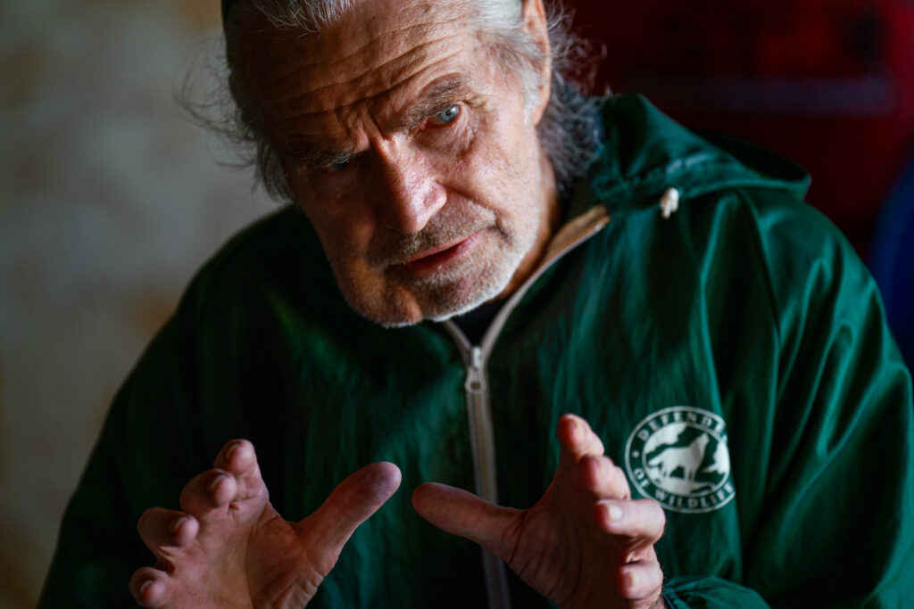 Gordon Garrison has fought with a neighboring hog confinement over manure runoff onto his property. “They're just doing what the state lets them get away with,” he said.