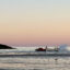 A panga returns at dusk beneath the cliffs of San Felipe’s Shrine of Guadalupe, home to one of the town’s unofficial and largely unregulated fishing slipways. Credit: Ryan Green/Pulitzer Center