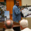 Errol Peart with DigiPowerX speaks with community members about the company's data center expansion project in Columbiana, Ala., in January. Credit: Lee Hedgepeth/Inside Climate News