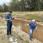 Workers with the Maryland Department of the Environment collect water samples from Piscataway Creek. Credit: Maryland Department of the Environment